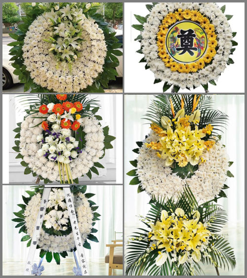 北京顺义区张镇行宫村花圈速递